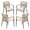4 Chairs, variant on JOIVI Outdoor Chairs Set of 2, Woven Wicker Outdoor Dining Chairs with Cushions and Armrest, Stackable Patio Dining Chairs for Deck, Porch