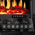 thumbnail image 6 of Electric Fireplace Stove Heater with 3D Flame Effect 23'' Freestanding Fireplace, 6 of 8