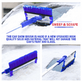 thumbnail image 6 of Aria Car Snow Brush with Squeegee, 39" to 39" Extendable Auto Windshield Snow Removal Broom with Ice Scraper, Foam Grip, Telescoping for Car Truck SUV Winter Snow Remover BLUE, 6 of 10