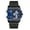 Black Blue, variant on Men's Analog Sports Watch with Multi Time Zone Display and 3 Quartz Movements – Ideal for Active Lifestyles