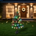 thumbnail image 5 of Solar-Powered Christmas Cedar Tree Stake Lights: Outdoor IP65 Waterproof Holiday Decor Lights, 5 of 5