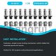 thumbnail image 2 of For 10set M12 5 Pin 12mm Aviation Connector Male Female Circular, 2 of 5