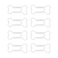 thumbnail image 4 of 30 clips de papel elegantes con forma de hueso, alambre cubierto de plástico, clips de papel multiusos para cuaderno, marcador de libros de recortes, 4 of 8