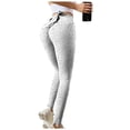 thumbnail image 4 of YUEHUA Women's High Waist Bow-Tie Yoga Leggings, Tummy Control Butt Lifting Printed Pants, Stretchy Compression Workout Tights with Waist Cutout, 4 of 5