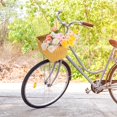thumbnail image 1 of SUTENGDA 1 Pack Rectangular Bike Basket - Hand Woven  Adjustable Straps  13.4”x10.2”x 7.1” Size  Perfect for Adult Cyclists, 1 of 7