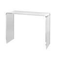 thumbnail image 7 of Acrylic Console Table, Clear End Table, Transparent Side Table 37.95x15x29.13 inch, U-Shape Design, Living Room, Foyer, 7 of 7