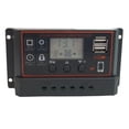 thumbnail image 2 of 10/20/30A PWM Solar Panel Battery Regulator Charge Controller Dual USB 12V 24V - Black Case, 2 of 7