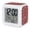 Burgundy, White, Red, variant on Botanical Rose Bud Digital Alarm Clock for Bedrooms,Smart LED Alarm Clock with 7 Color Changing Night Light,Vintage Slate Blue Floral Leaves Farmhouse Silent Wake Up Clocks for Sleep Study 3.2"x3.2"