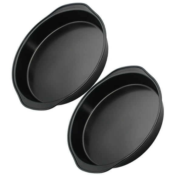 CIMAXIC 2Ud Carbon Steel Baking Pan Negro Para Hornear Tartas, Pasteles Y Pan Con Fácil Limpieza