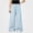 Blue, variant on WAVSUF Girls Wide Leg Pants Ruffle Hem Lightweight Elastic Waist Daily Casual Pants Pink 7-8