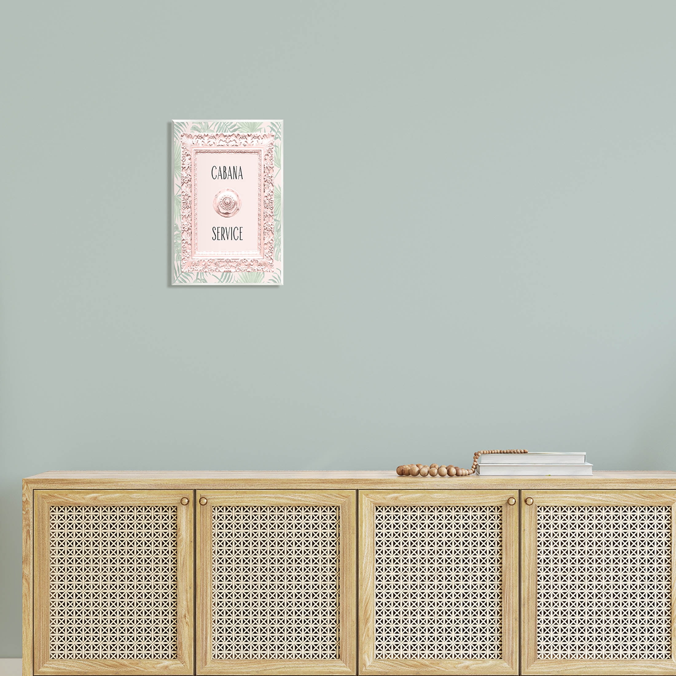 Stupell Industries Cabana Service Tropical Leaves Graphic Art Unframed Art Print Wall Art, Design by Lil' Rue