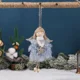 thumbnail image 1 of Angel Girl Pendant Christmas Tree Pendant Xmas Doll Hanging Christmas Decorative（blue）, 1 of 5