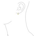 thumbnail image 3 of Bling Jewelry Womens Imitation Yellow Topaz Princess Cut Solitaire AAA CZ Drop Earrings Leverback, 3 of 6