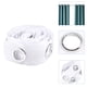 thumbnail image 1 of Ojales de cinta con ojales para cortinas, tira de ajuste de cortina, cinta superior con ojales, gancho plisado, accesorios para cortinas, 5 m, color blanco ZefeiWu 8390612567674, 1 of 1