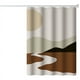 thumbnail image 5 of CHAO Cortina de Ducha de 180 x 200 cm con 12 Ganchos de Secado rápido (Puesta de Sol), Tela de poliéster Impermeable Lavable a máquina, Cortinas de baño, 5 of 5