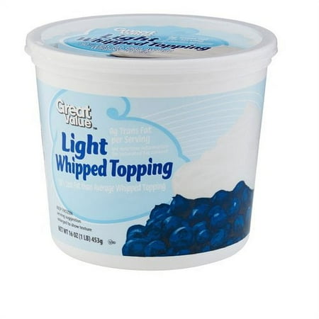 Great Value Light Whipped Topping, 16 oz