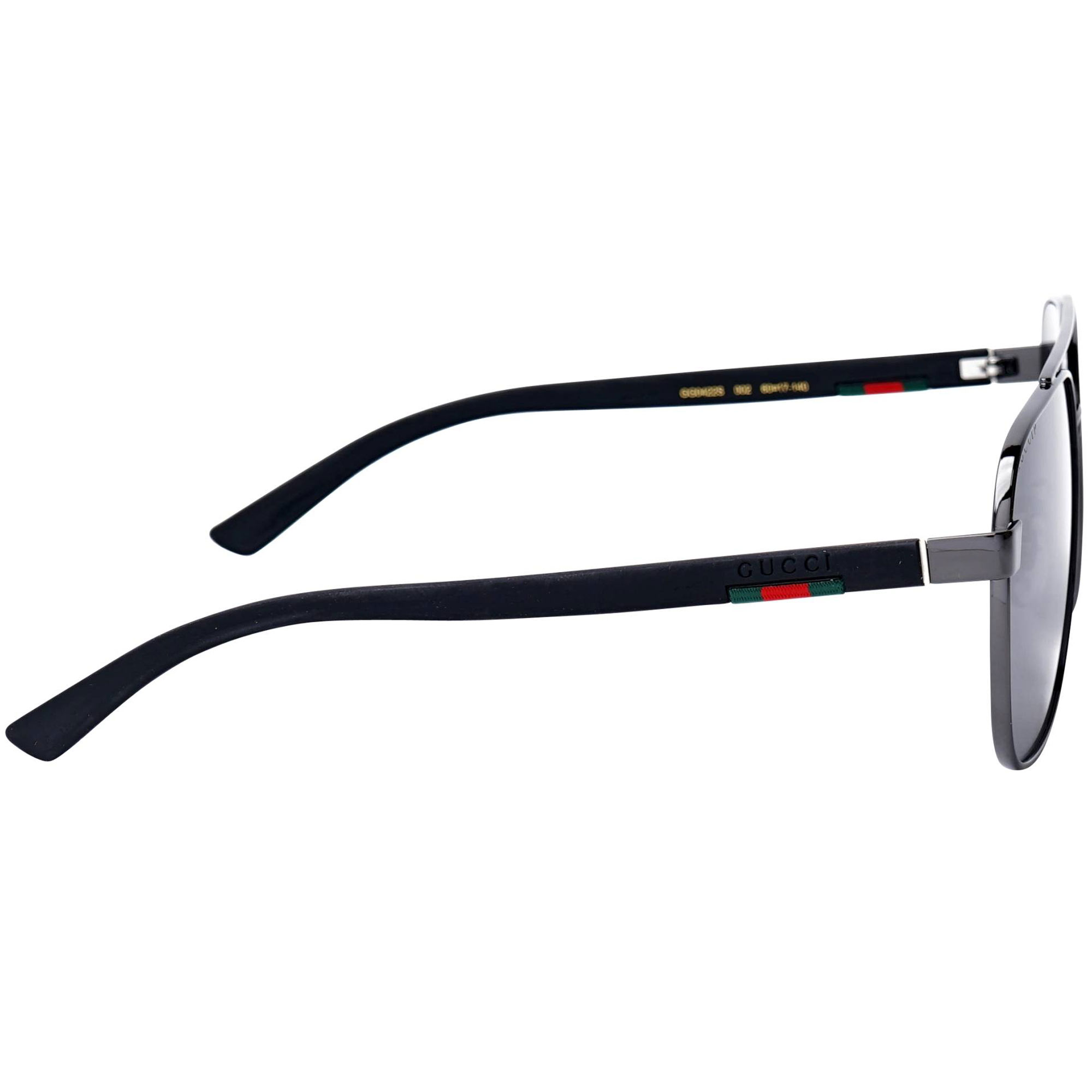 GUCCI GG0422S 002 Aviator Ruthenium Grey 60 mm Men display picture 3