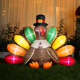 thumbnail image 1 of VIVOHOME 5ft Height Thanksgiving Inflatable LED Lighted Turkey with Hat Blow up Outdoor Lawn Yard Decoration, 1 of 4