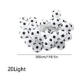 thumbnail image 3 of Tiras de luces decorativas de la Copa Mundial de Fútbol de 10 pies, luces de balón de fútbol LED de 10 pies, luces de plástico multicolores para interiores, pilas alimentadas por pilas para bares, 3 of 7