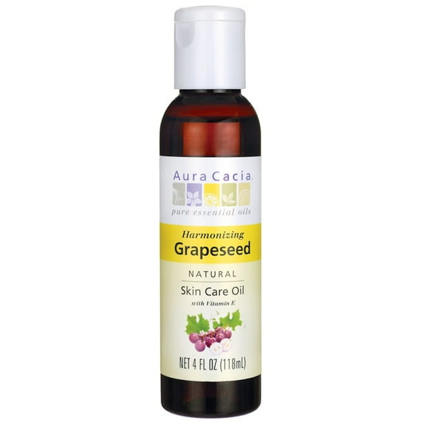 Aura Cacia Natural Skin Care Oil Grapeseed 4 fl oz