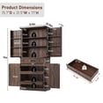 thumbnail image 6 of ChVans Large Kitchen Pantry Cabinet with 3 Drawers & 6 Door Storage Racks, 71" Tall Farmhouse Storage Cabinet with Metal-Reinforced Shelves for Kitchen Dining Room Living Room, 6 of 8