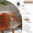 thumbnail image 3 of Red Orange Brown Round Tablecloth for 45-54 Inch Tables, Fitted Table Cover with Elastic Edge, Modern Oil Painting Abstract Art Waterproof Outdoor Table Cloth Protector for Patio Garden Dinner Picnic, 3 of 9