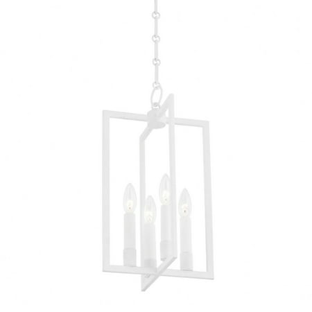 

Traditional Four Light Chandelier White Bailey Street Home 116-Bel-4569033