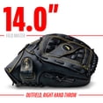 thumbnail image 2 of Guante De Béisbol Franklin Sports Field Master 14 Negro/Dorado, 2 of 8