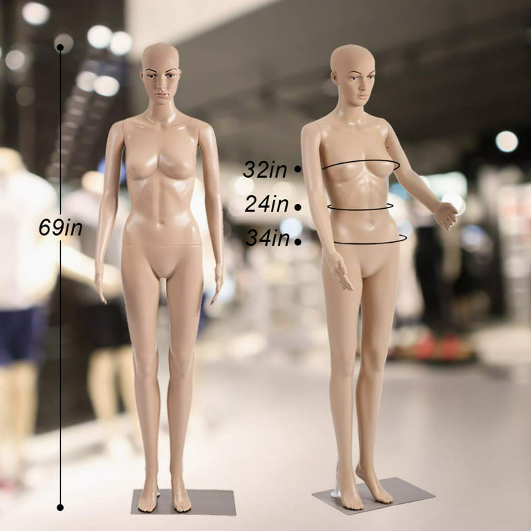 Female Mannequin Full Body Dress Form Sewing Dress Model Adjustable Dress  Mannequin Clothing Form Metal Base Mannequin Stand Realistic  Mannequin,Full-Body Mannequins