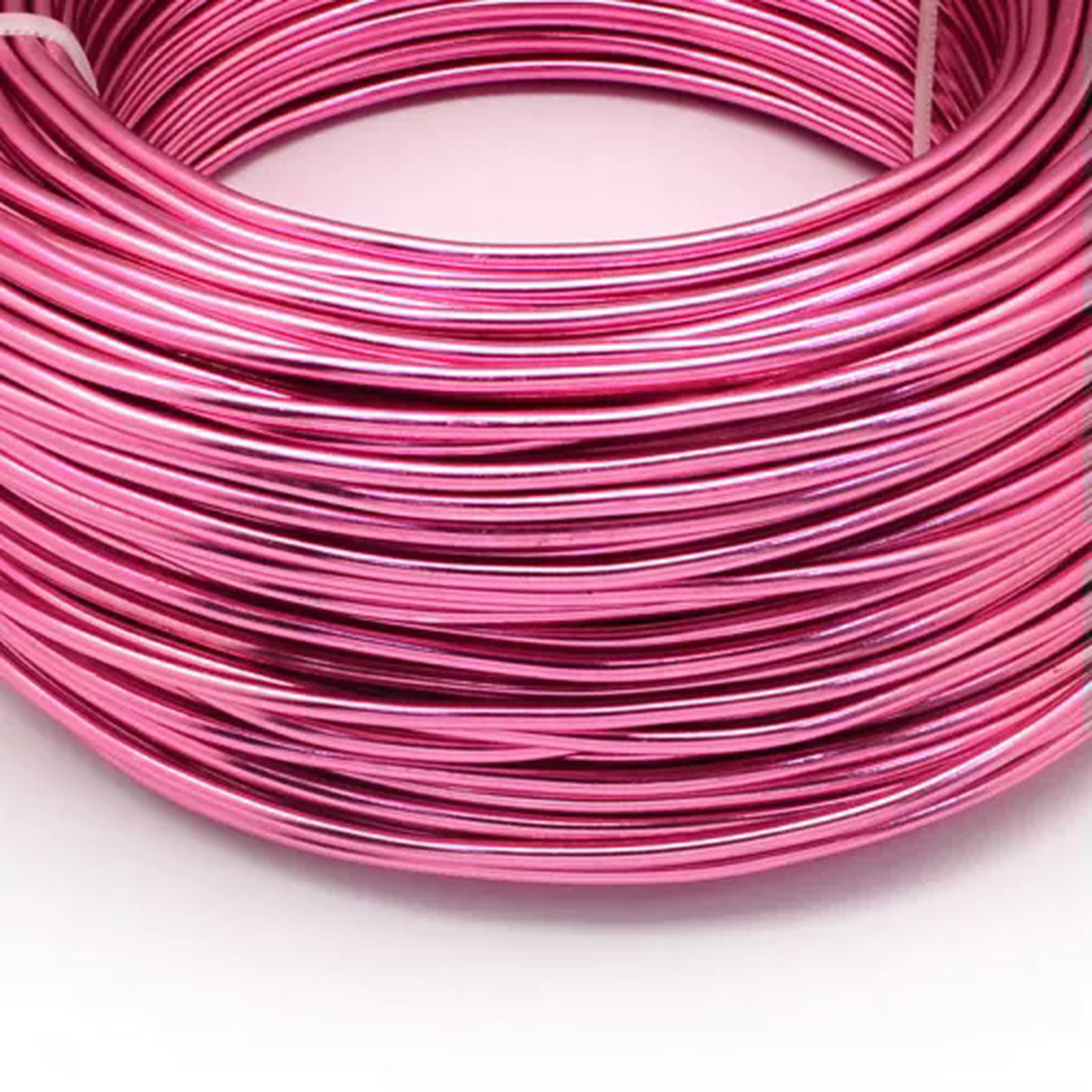 U8MO 500g Aluminum Wire Jewelry Beading Craft Wire 12/15/18/20 Gauge 0.8/1/1.5/2mm-Camellia-1.5mm