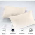 thumbnail image 4 of SGI Bedding 600 TC Pillowcase Set Ivory Color 2 Piece Queen Size, 4 of 5