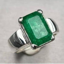 Natural Emerald Ring Unheated Untreated Green Emerald Ring Swat rich green Emerald stone Swati Emerald Ring real Zamurd Ring Shia rings