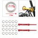 thumbnail image 1 of Varilla de extensión telescópica de rueda fácil de aleación para accesorios de empuje de piezas de bicicleta plegable Baoblaze Espaciador de rueda Easy para bicicleta plegable, 1 of 8