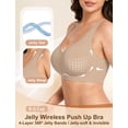 thumbnail image 5 of Soft Intention Jelly Wireless Bra Seamless Push Up Full Coverage Supportive Everyday Sport T-Shirt Bra Regular & Plus Size, 5 of 6