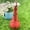 Red, variant on Creative Long Neck Rooster Resin Statue, Funny Chicken Sculpture for Lawn Yard Garden Home Office Decor