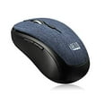 thumbnail image 2 of Adesso iMouse S80L 2.4Ghz Fabric Wireless Black Fabric Mini Optical Mouse, 5-Button, Blue, 2 of 8