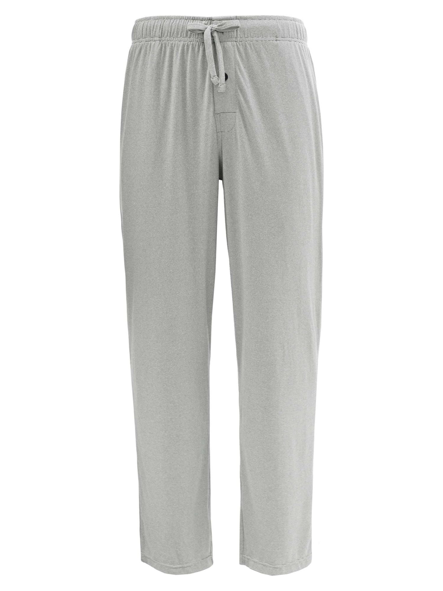 George Men's and Big Men's Feed Stripe Knit Sleep Pajama Pants, S-5XL