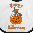 thumbnail image 4 of Inktastic Happy Halloween Kittens in Pumpkin Boys or Girls Baby Bib, 4 of 4
