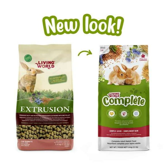 Living World Complete Food for Rabbits, 1.4 kg