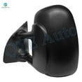 thumbnail image 4 of Driver & Passenger Side Mirrors, Left-Right Manual Adjust Non-Heated Textured Black Manual Folding For 1999-2007 Ford F-550 Super Duty, Door Mirror Pair of 2, 4 of 10