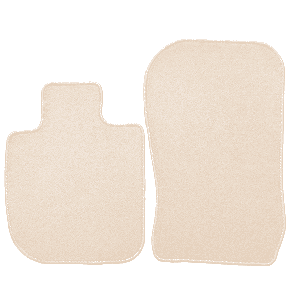 Ikon Motorsports Floor Mats Compatible with 2020-2025 Toyota GR Supra 2019-2025 BMW Z4 OE Factory Style Beige Nylon Carpet Car Liners 2pcs Set