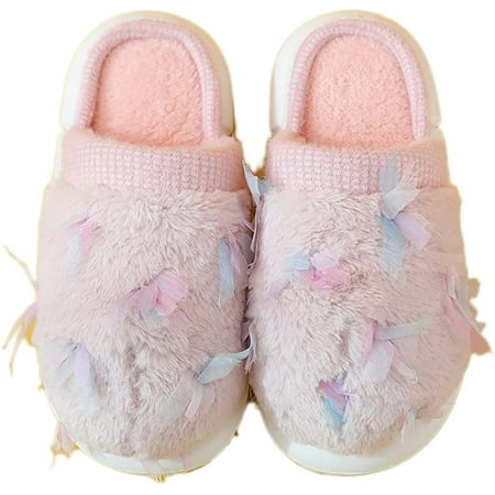 

CoCopeanut Women Warm Winter Slippers Girls Plush Fuzzy Slipper Memory Foam House Shoes Indoor Outdoor