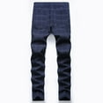 thumbnail image 3 of LZLER Casual Plaid Dress Pants for Men Stretch Flat-Front Chino Pants, 3 of 6