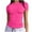 Hot Pink, variant on Womens Basic Athletic T Shirts Cute Summer Outfits 2025 Scoop Neck Short Sleeve Solid Color Crop Tops Slim Fit Tees Y2k Clothing Beige M