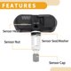thumbnail image 5 of Sensor de presión de neumáticos Unique Bargains No.42753STKA04 para Honda Pilot 2009-2015, Sensor TPMS 315MHz, 5 of 7