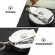 thumbnail image 3 of Retractable Keychain Badge Retractable Key Ring Keychain (silver) (2pcs), 3 of 5