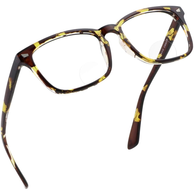 LifeArt Blue Light Blocking Bifocal Computer Reading Glasses with Transparent Lens for Women/Men