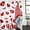 White, variant on Pink Valentines Gnomes Shower Curtain Set - Extra Long 72" x 96" Washable Bathtub Curtain with 12 Hooks, Love Heart Red Waterproof Fabric Stall Shower Curtains for Bathroom/Bathtub Décor