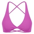 thumbnail image 1 of Women's Backless Yoga Bra with Chest Pad - Solid Color Underwear Vest, 1 of 4
