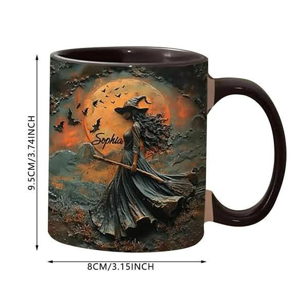 Coffee mug! BeautifulWitch Personalized Witch AccentMug Personalized Halloween Mug For Women Custom Witch Ceramic Mug Customized Halloween Mug Gift For Her Soul Sister Best Friend